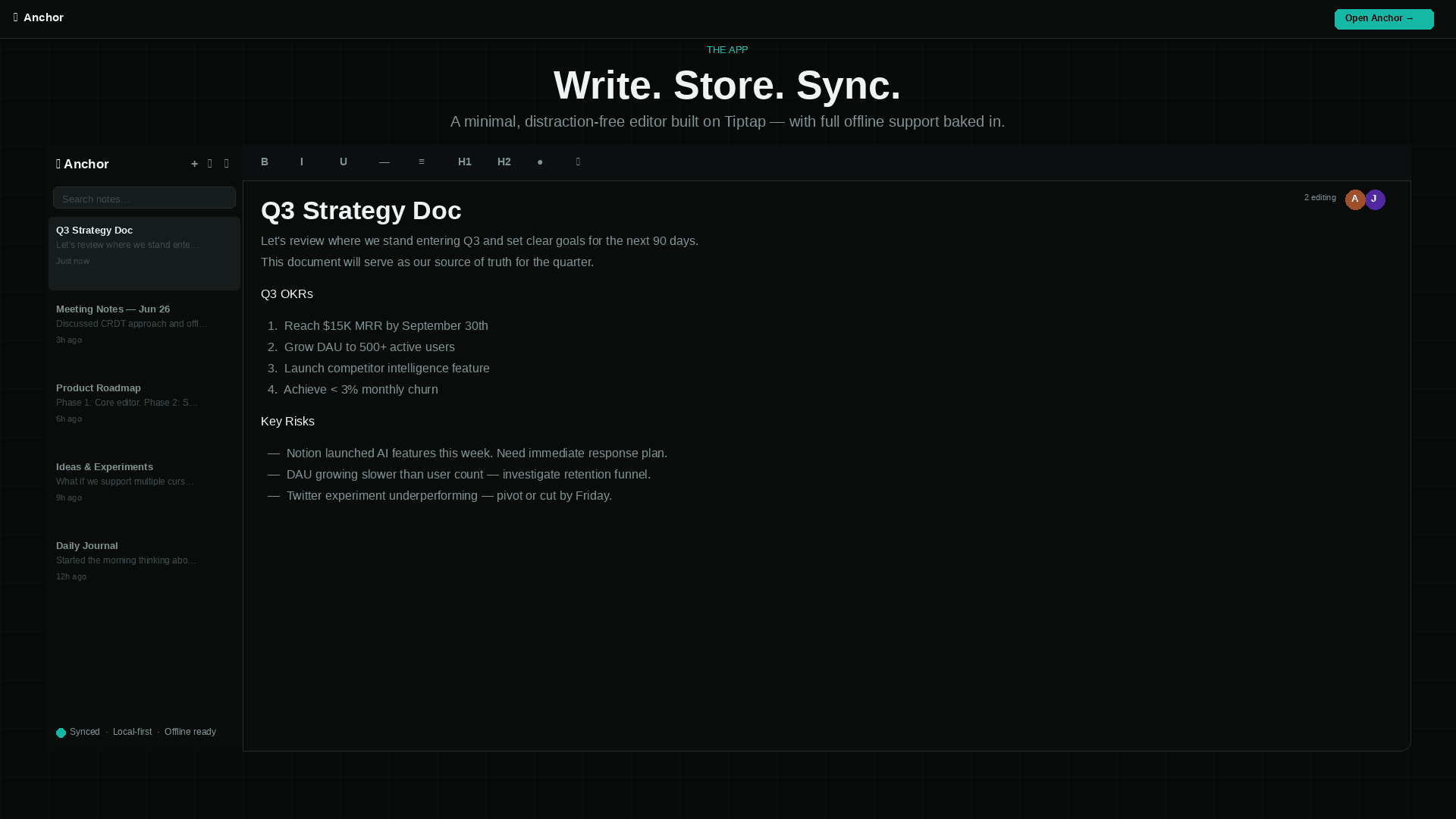 Anchor screenshot 2