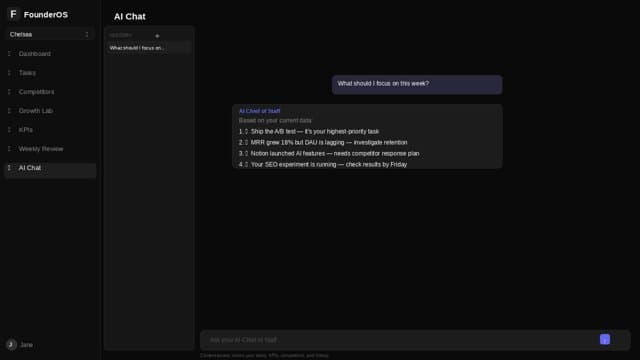FounderOS screenshot 3