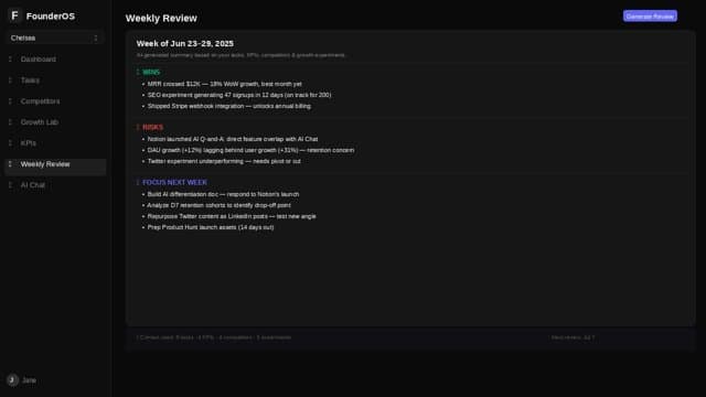 FounderOS screenshot 5
